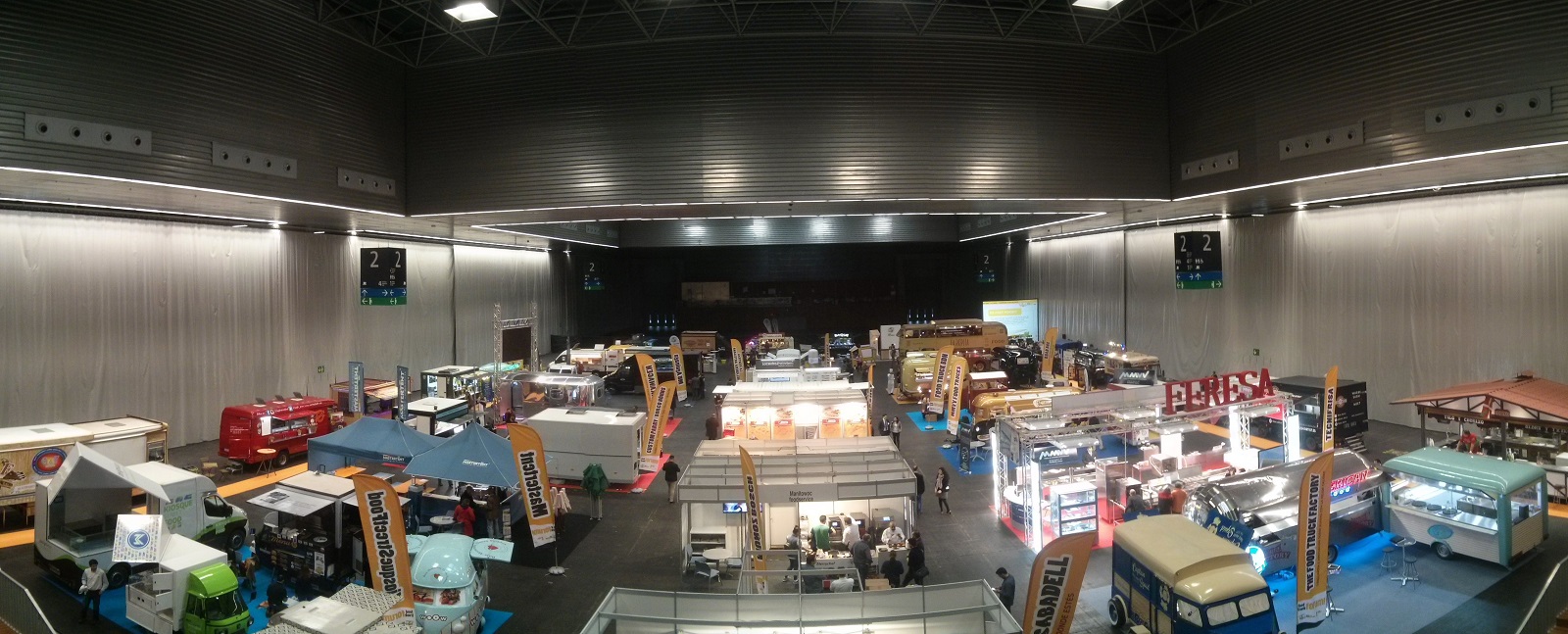 Panorámica del Pabellón 2 del BEC durante el Food Truck Forum!